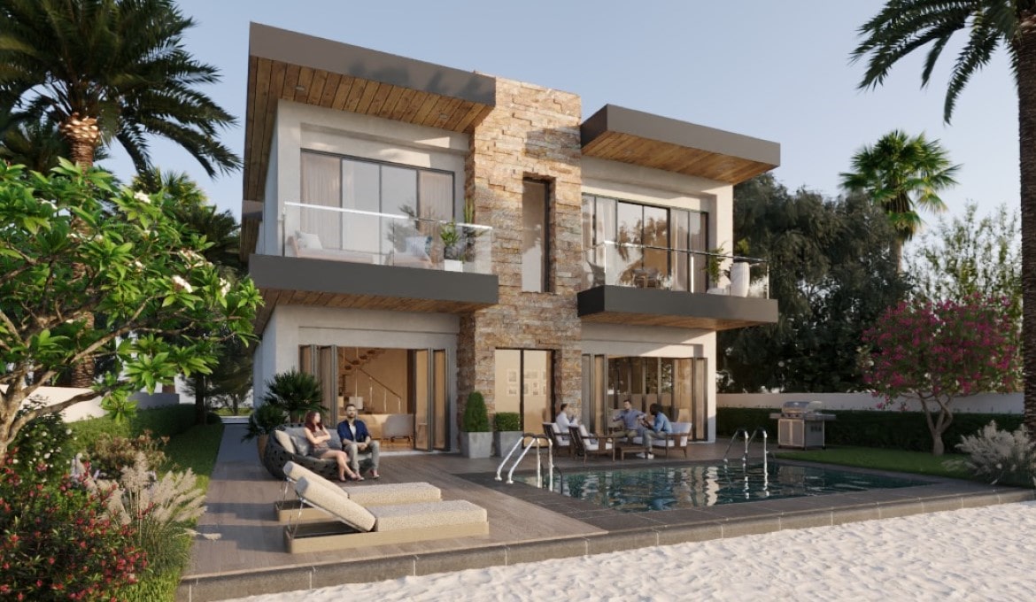 Damac Lagoons Dubai Costa Brava 5 Schlaf Zimmer Haus Garten