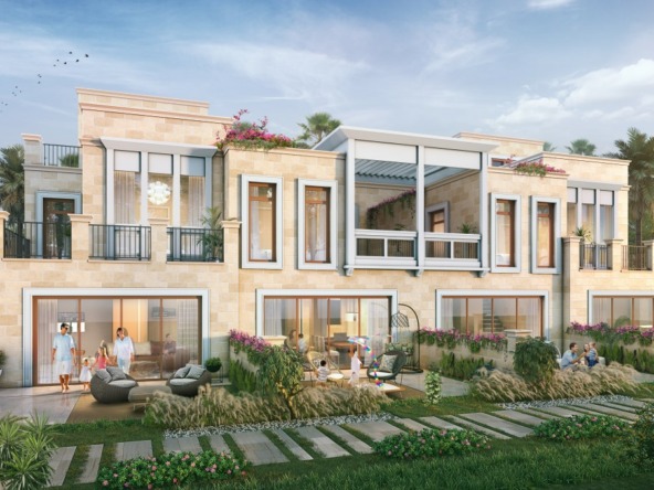 Damac Lagoons Dubai Malta 5 Zimmer Und 6 Zimmer Reihen Haus Garten