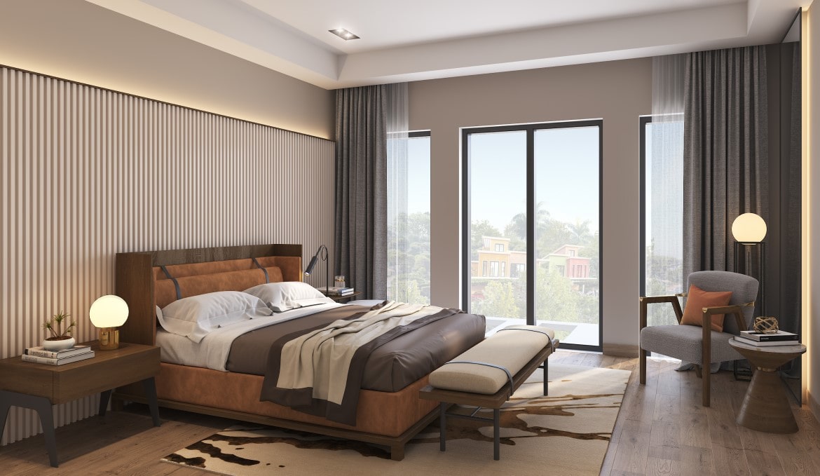 Damac Lagoons Dubai Portofino Schlafzimmer Min