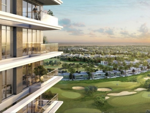 Ausblick von Golf Suites Dubai Hills Emaar