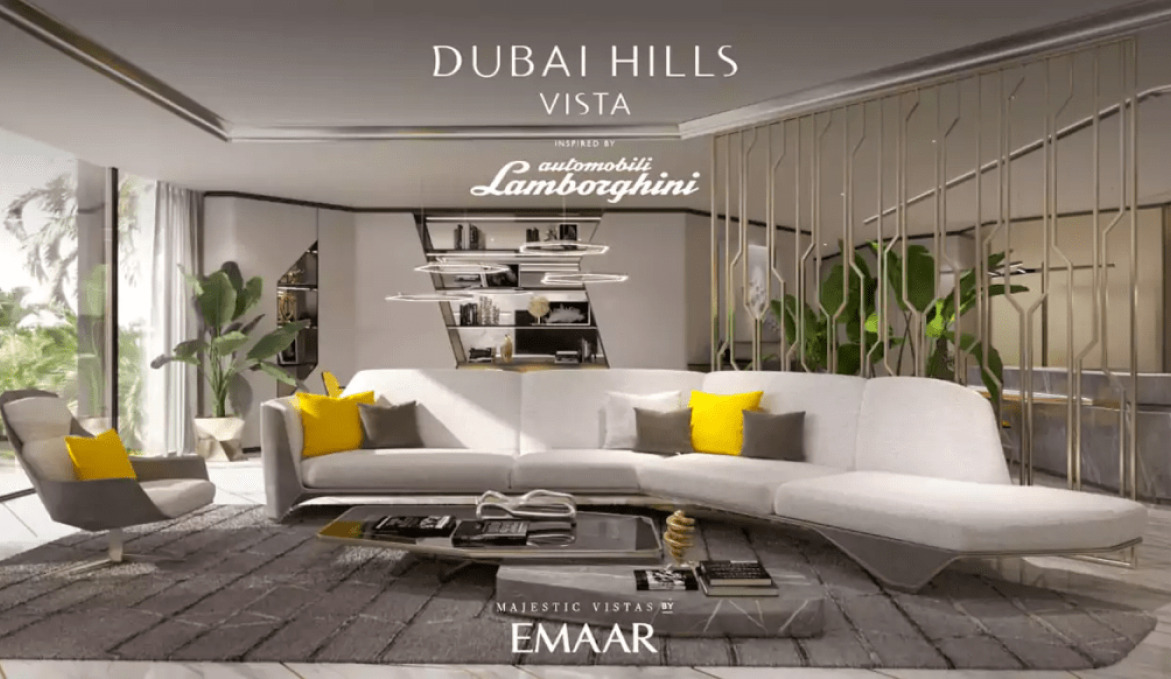 Wohnbereich Lamborghini Villa Dubai Hills Emaar