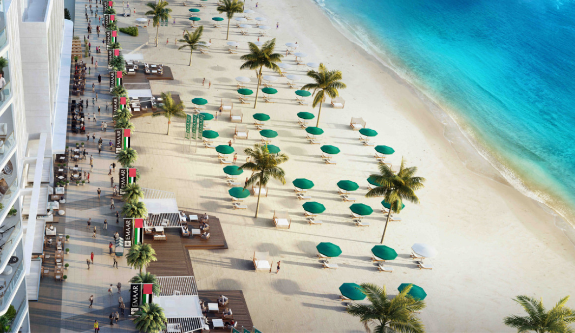 Privatstrand Marina Vista Emaar Beachfront Dubai