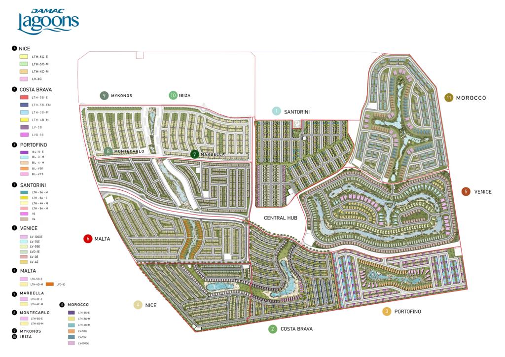 Masterplan Damac Lagoons Dubai 2023 10