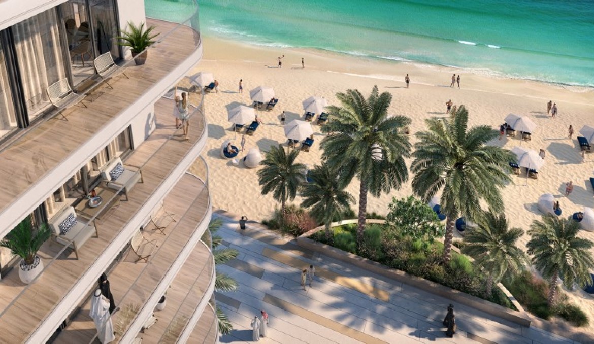 Privatstrand und Promenade Palace Beach Emaar Beachfront Dubai