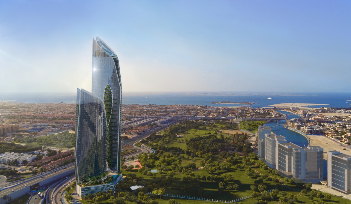 SAFA ONE DAMAC Dubai bei Tag