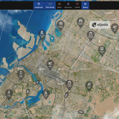 Arada Masaar Dubai Sharjah Karte Lage Map 2
