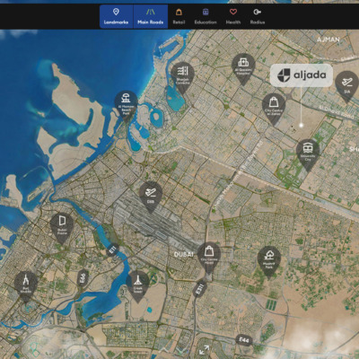 Arada Masaar Dubai Sharjah Karte Lage Map