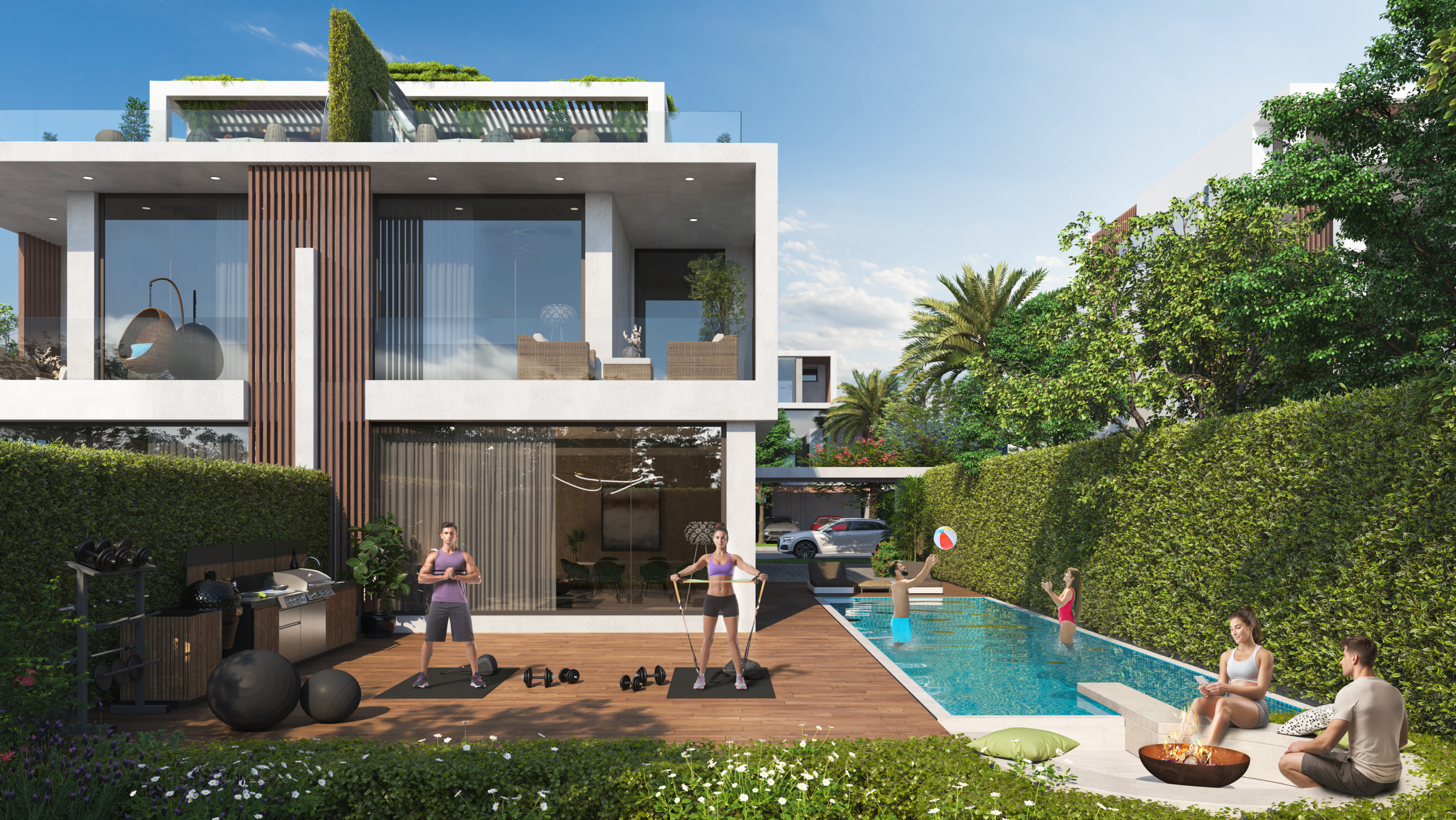 Dubai Haus Guenstig Billig Damac Hills 2 Villa