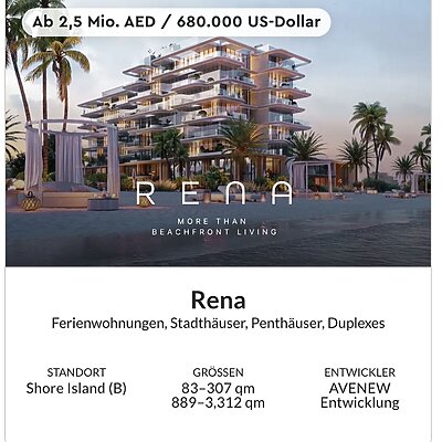 Dubai Islands Deira Investment Immobilien Wohnung Haus Villa Kaufen Projekt 2